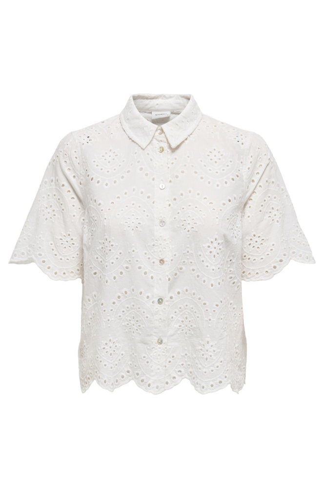 ONLVALAIS S/S SHIRT WVN 15351106 CLOUD DANCER